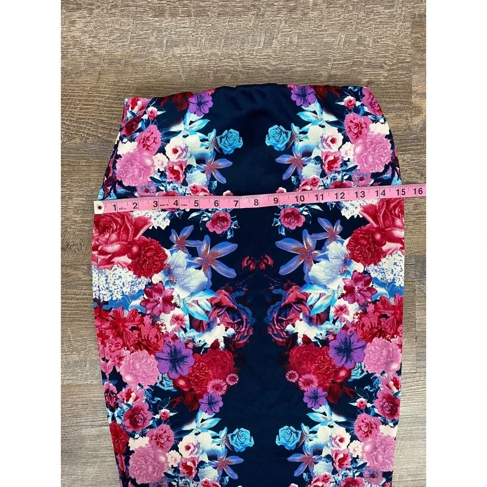 Womens Floral Pencil Skirt M